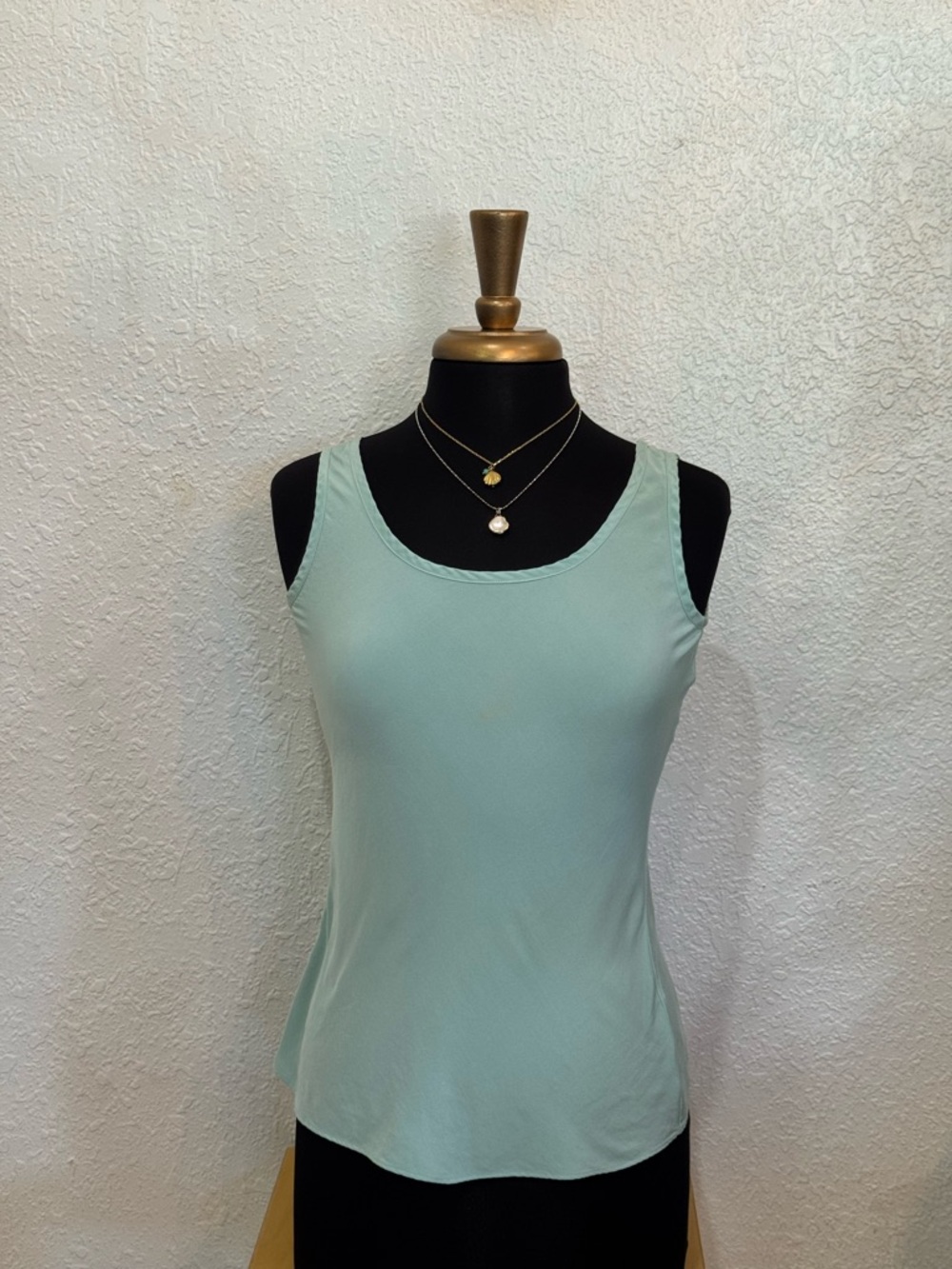 Saks Fifth Avenue Mint Scoop Neck Tank Top